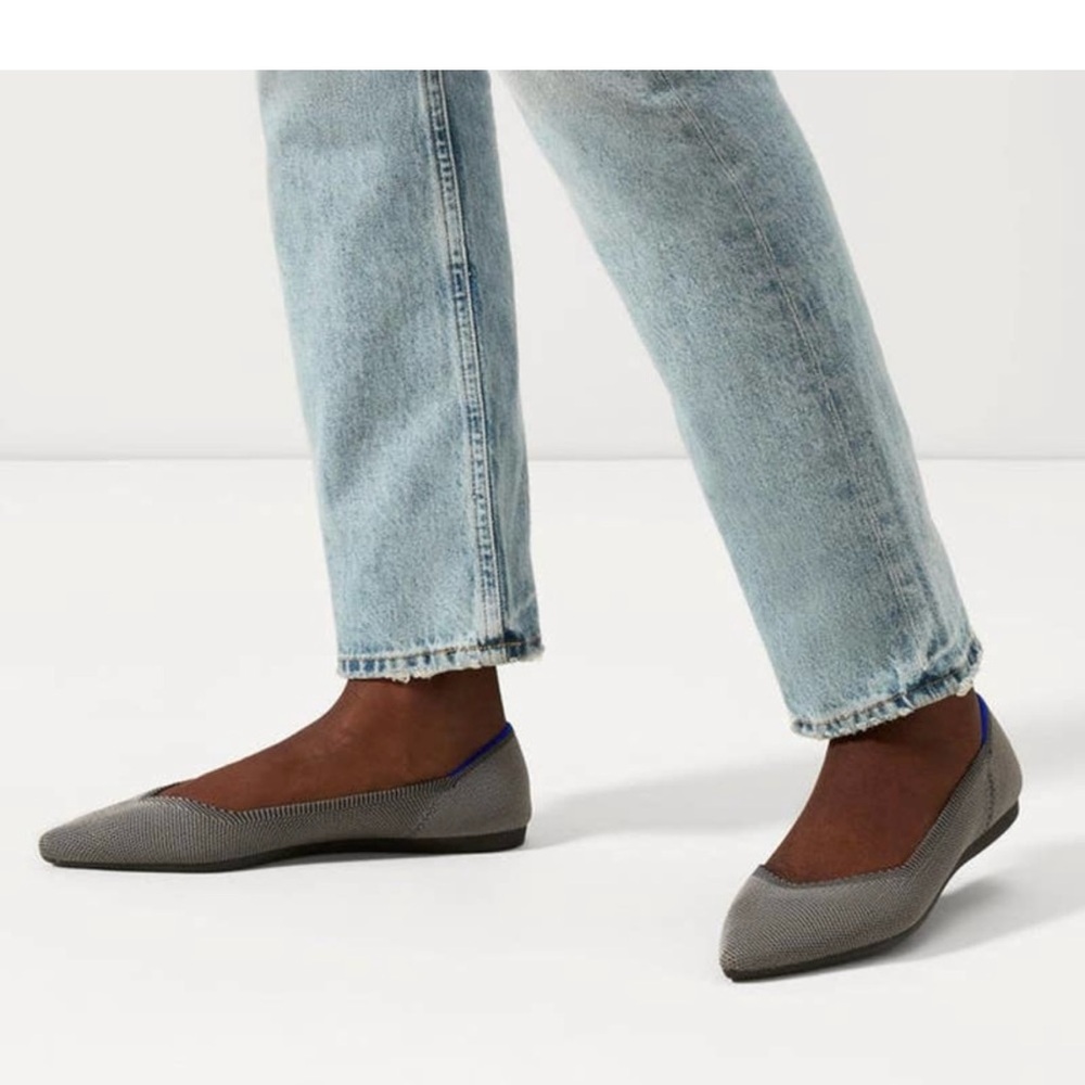 Rothy’s The Point Cloud Grey Flats